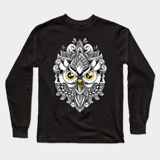 Ornate Owl Long Sleeve T-Shirt